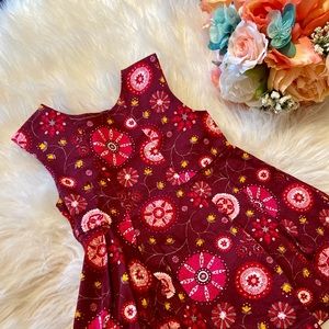 Genuine Kids - 12M Burgundy Floral Easter Dress